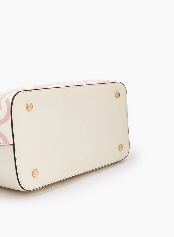 Celeste 4-Piece Tote Bag Set With Monogram Print